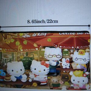 Sanrio Hello Kitty Mimi Papa Mama Miffy Fifi At French Cafe Pouch Bag